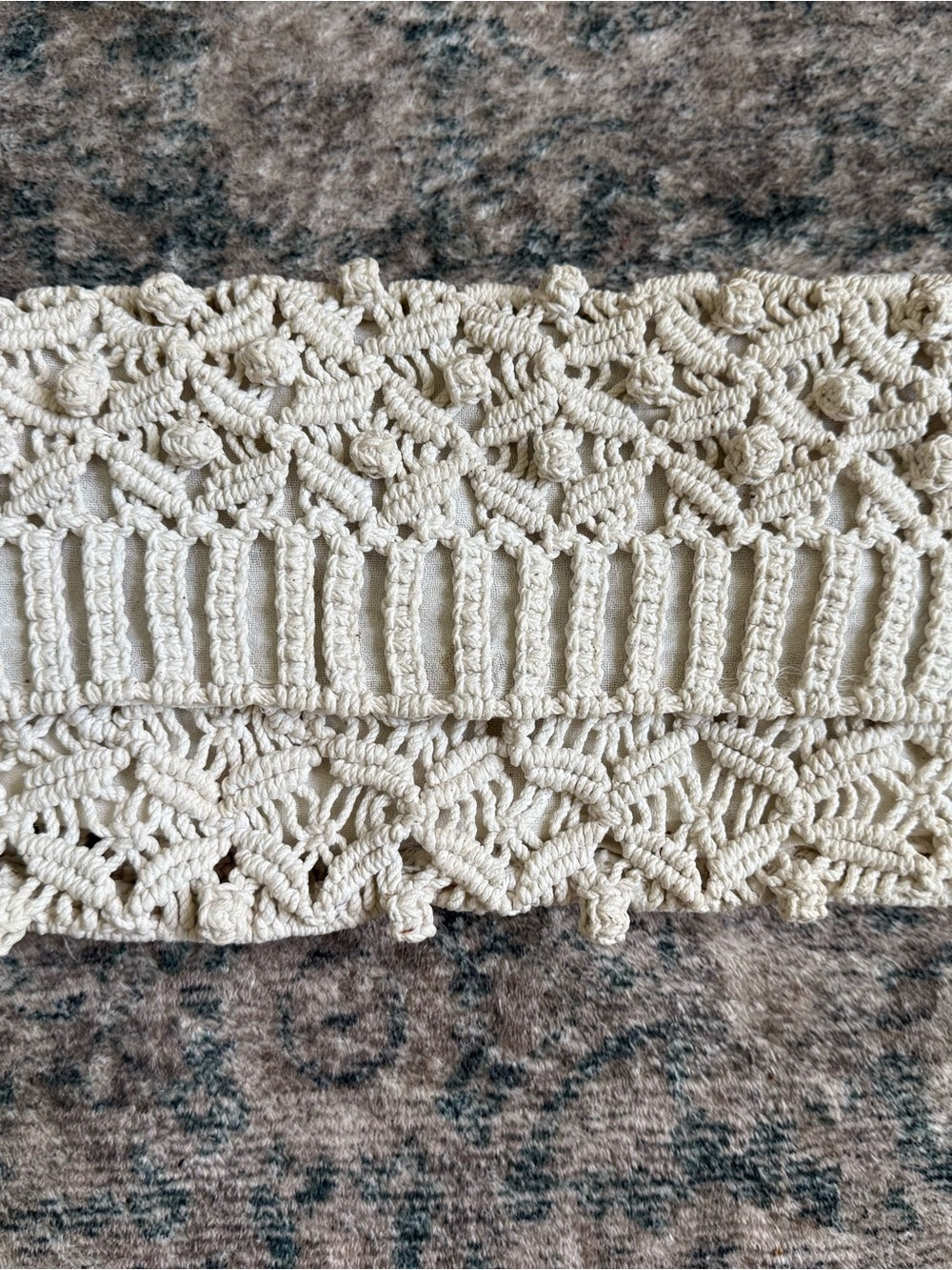 Vintage Mister Ernest Handmade Macrame Clutch